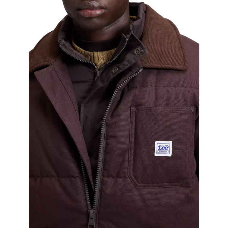 CAZADORA HOMBRE  LEE WORKWEAR PUFFER CHOCOLATE TORT