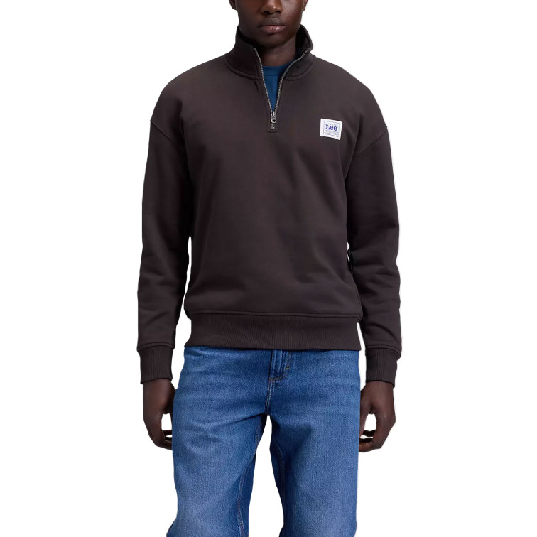 SUDADERA HOMBRE  LEE WORKWEAR HALF ZIP CHOCOLATE TO