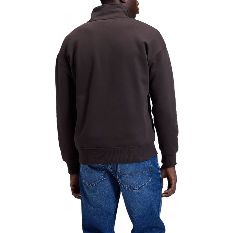 SUDADERA HOMBRE  LEE WORKWEAR HALF ZIP CHOCOLATE TO