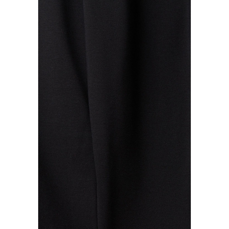 PANTALÓN DE JERSEY CON RIBETE EN POLIPIEL MUJER ESPRIT
