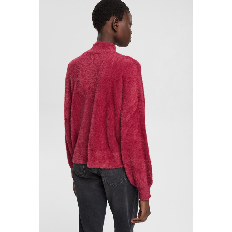 JERSEY DE PELO SINTÉTICO CON CUELLO ALTO MUJER ESPRIT