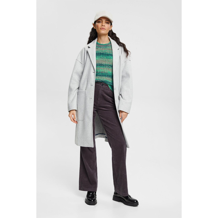 JERSEY EN MEZCLA DE PUNTO DE LANA GRUESO MUJER ESPRIT