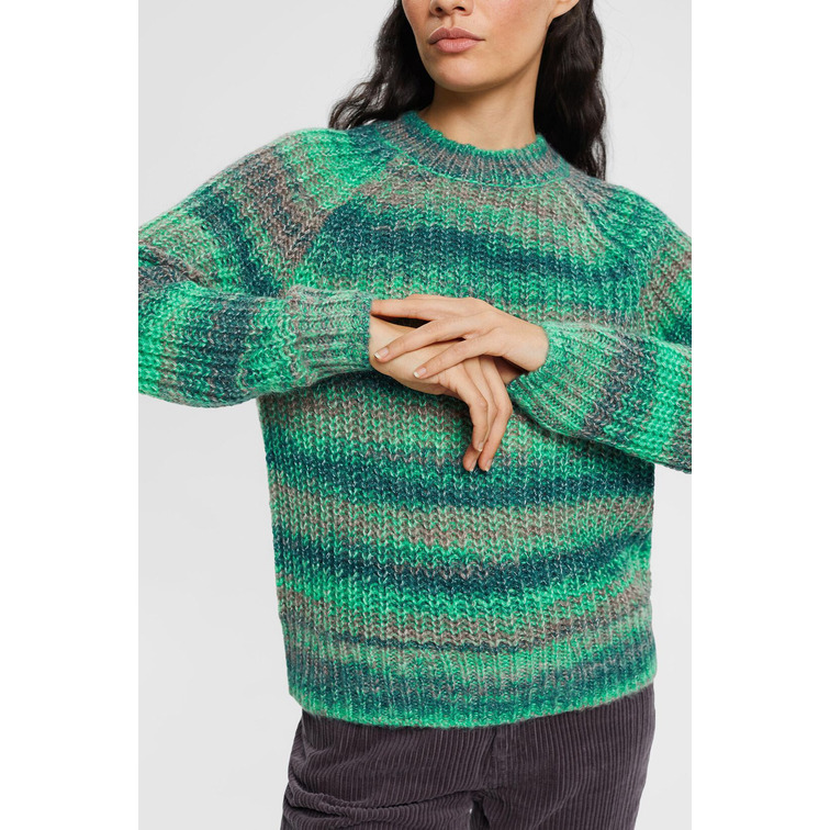 JERSEY EN MEZCLA DE PUNTO DE LANA GRUESO MUJER ESPRIT