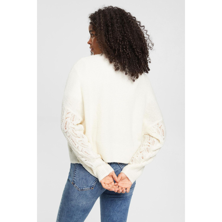 JERSEY TRENZADO EN MEZCLA DE ALPACA MUJER ESPRIT