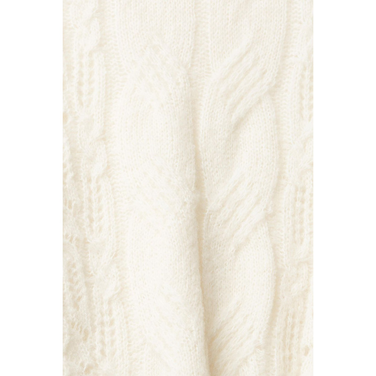 JERSEY TRENZADO EN MEZCLA DE ALPACA MUJER ESPRIT