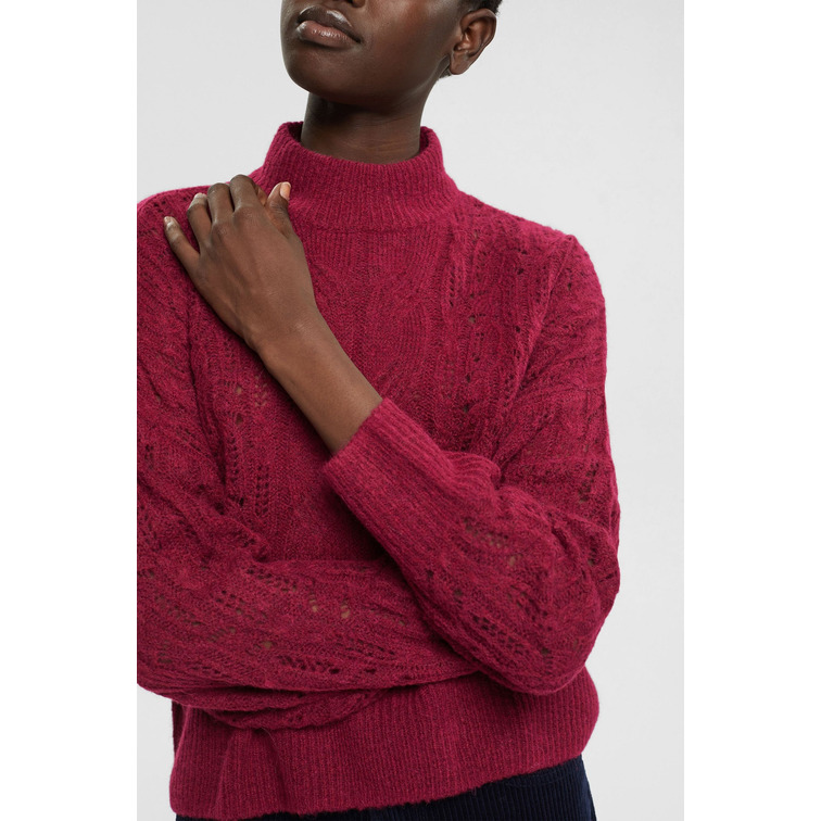 JERSEY TRENZADO EN MEZCLA DE ALPACA MUJER ESPRIT