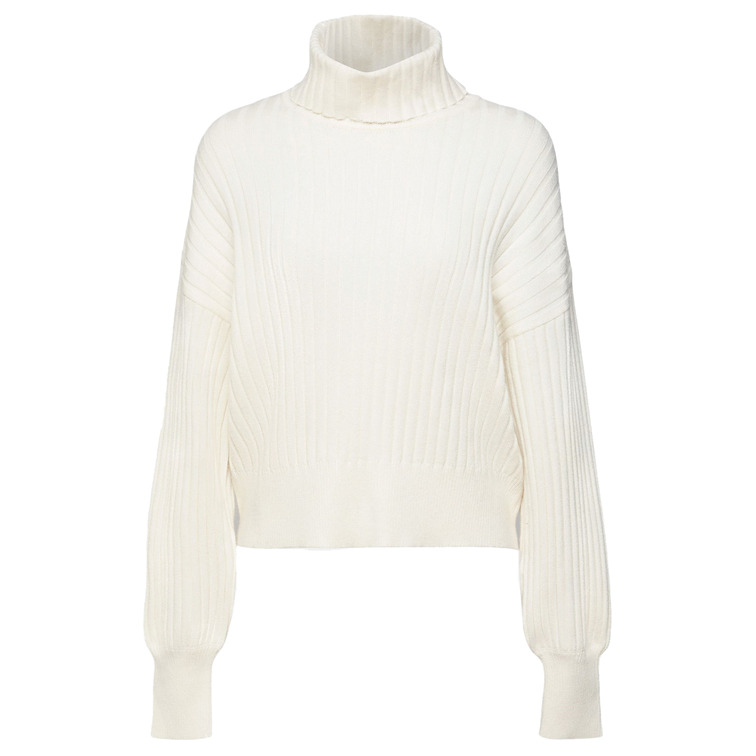 JERSEY ACANALADO DE CUELLO ALTO MUJER ESPRIT