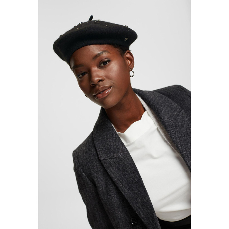 GORRO ESTILO BOINA CON PEDRERÍA MUJER ESPRIT