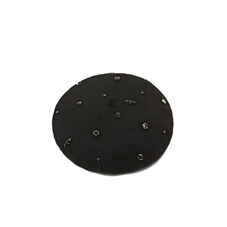 GORRO ESTILO BOINA CON PEDRERÍA MUJER ESPRIT