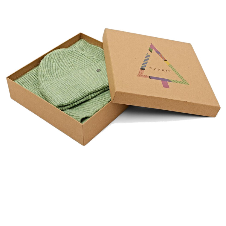 CAJA REGALO CON GORRO Y BUFANDA DE PUNTO GRUESO MUJER ESPRIT