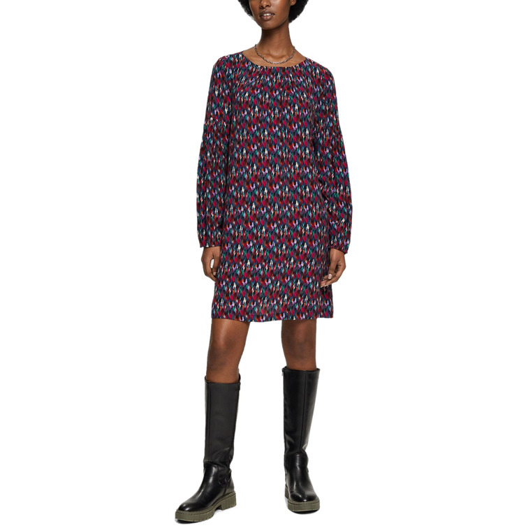 MINIVESTIDO ESTAMPADO DE VISCOSA MUJER ESPRIT