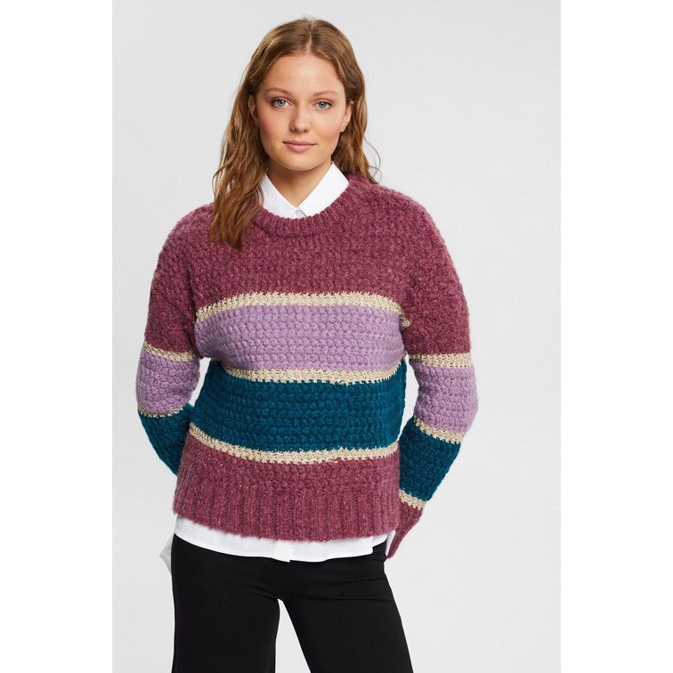 JERSEY EN MEZCLA DE LANA CON EFECTO BRILLANTE MUJER ESPRIT