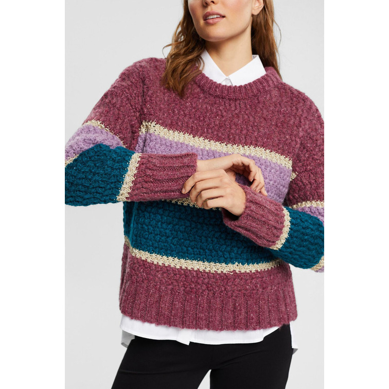 JERSEY EN MEZCLA DE LANA CON EFECTO BRILLANTE MUJER ESPRIT
