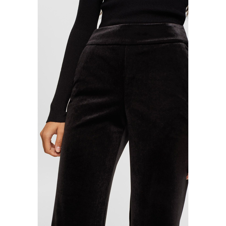 PANTALÓN ANCHO DE TERCIOPELO MUJER ESPRIT