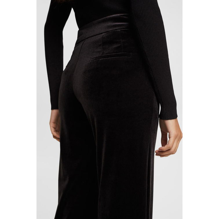 PANTALÓN ANCHO DE TERCIOPELO MUJER ESPRIT