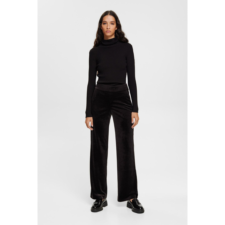 PANTALÓN ANCHO DE TERCIOPELO MUJER ESPRIT