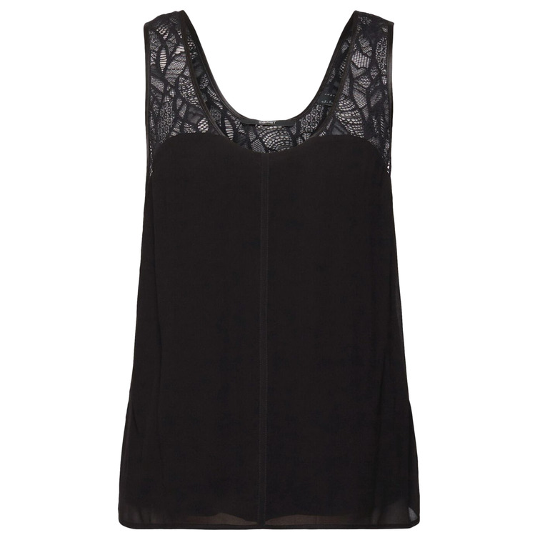 TOP DE ENCAJE COMBINADO MUJER ESPRIT