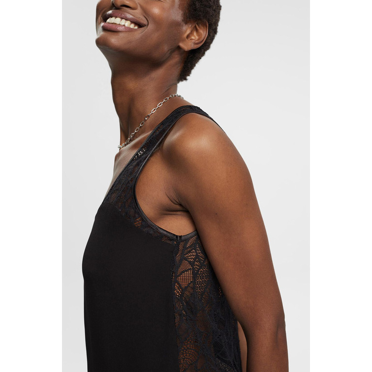 TOP DE ENCAJE COMBINADO MUJER ESPRIT