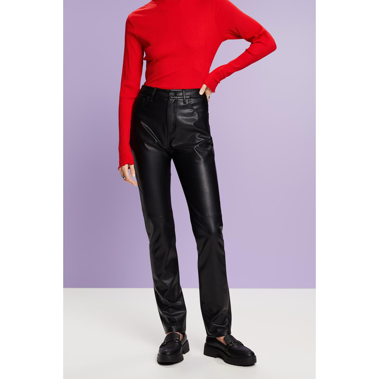 PANTALÓN MUJER  ESPRIT PU SLIM LEG