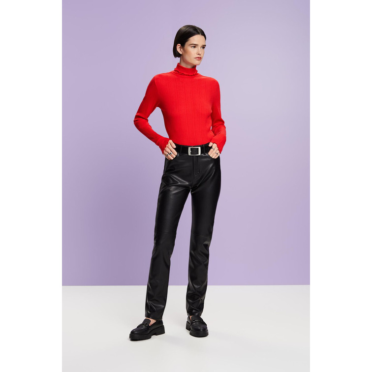 PANTALÓN MUJER  ESPRIT PU SLIM LEG