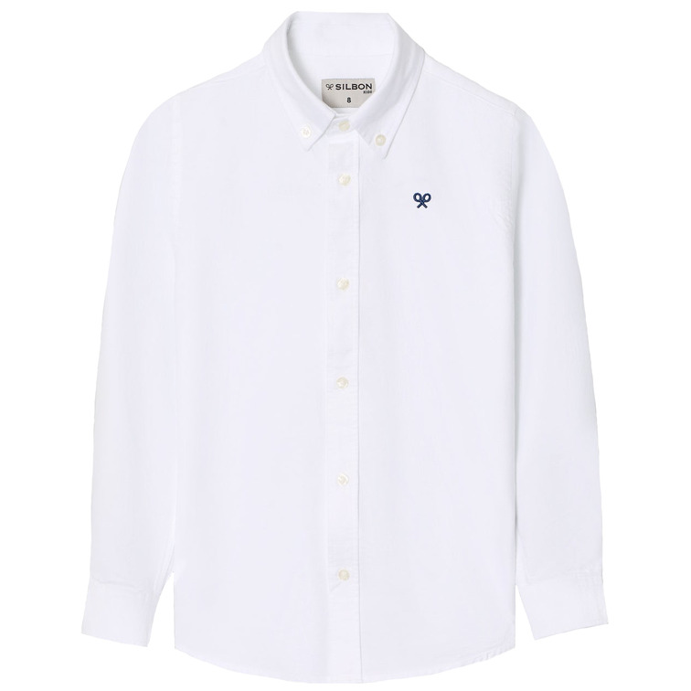 NIÑO CAMISA SPORT KIDS CLASICA OXFO BLANCO