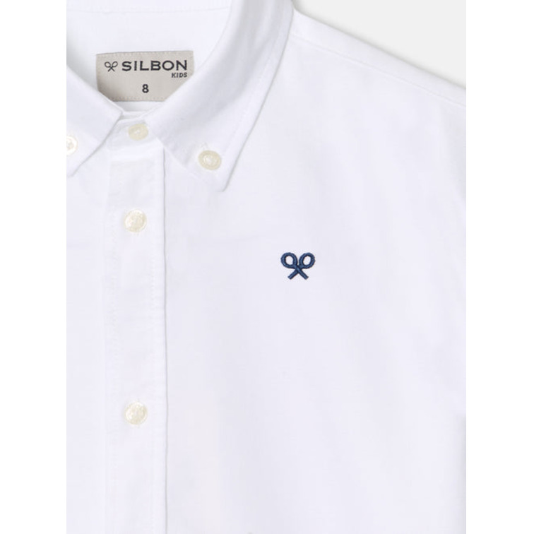 NIÑO CAMISA SPORT KIDS CLASICA OXFO BLANCO