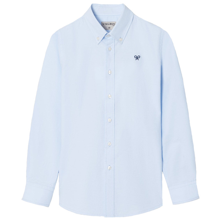 NIÑO CAMISA SPORT KIDS CLASICA OXFO CELESTE