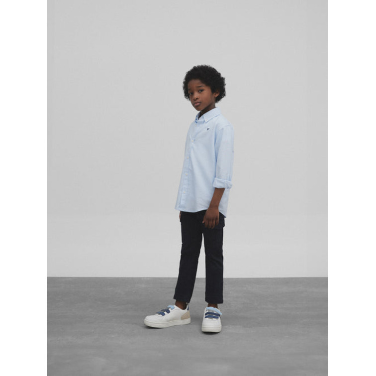 NIÑO CAMISA SPORT KIDS CLASICA OXFO CELESTE