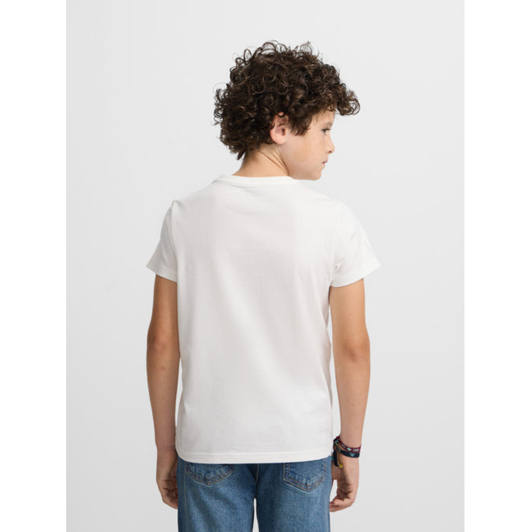 NIÑO CAMISETA KIDS RAQUETA MEDIA BL BLANCO