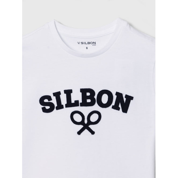 NIÑO CAMISETA KIDS RAQUETA MEDIA BL BLANCO
