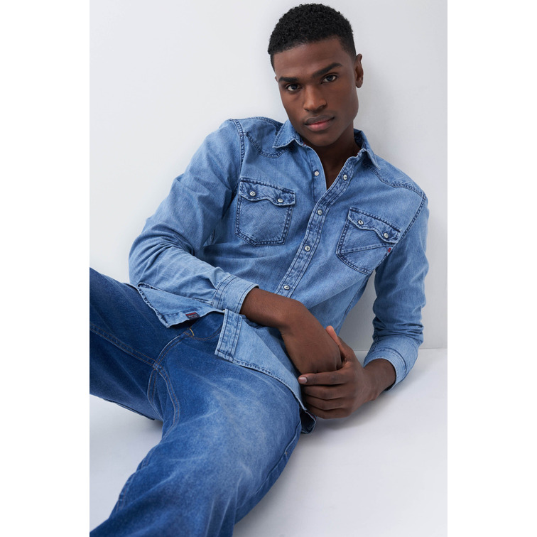 CAMISA VAQUERA HOMBRE SALSA DENMARK - Korner