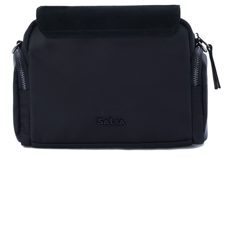 BOLSO BANDOLERA EN NAILON Y PIEL MUJER SALSA AÇOR