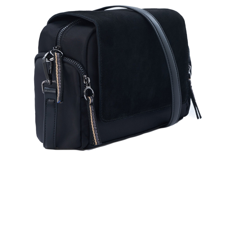 BOLSO BANDOLERA EN NAILON Y PIEL MUJER SALSA AÇOR