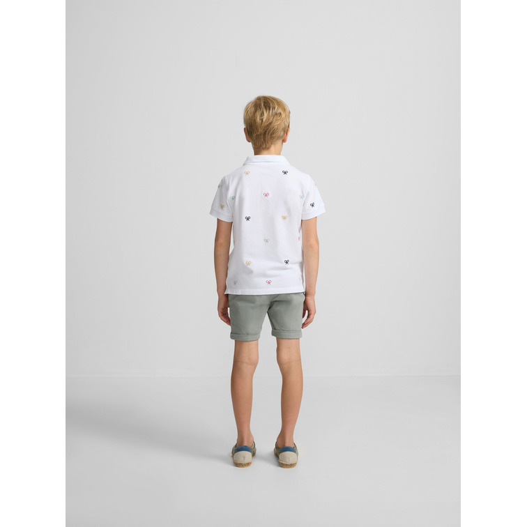 POLO NIÑO  SILBON POLO KIDS MULTIRAQUETA BLANCA