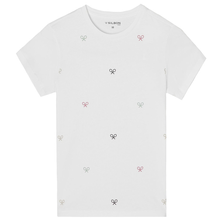 CAMISETA NIÑO  SILBON CAMISETA KIDS MULTIRAQUETAS BL