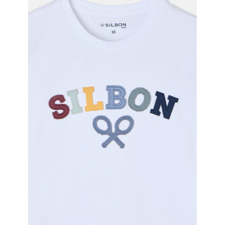 CAMISETA NIÑO  SILBON CAMISETA KIDS RAQUETA MEDIA MU