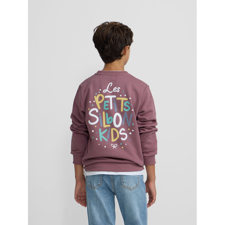 SUDADERA NIÑO  SILBON SUDADERA KIDS PETITS BURDEOS
