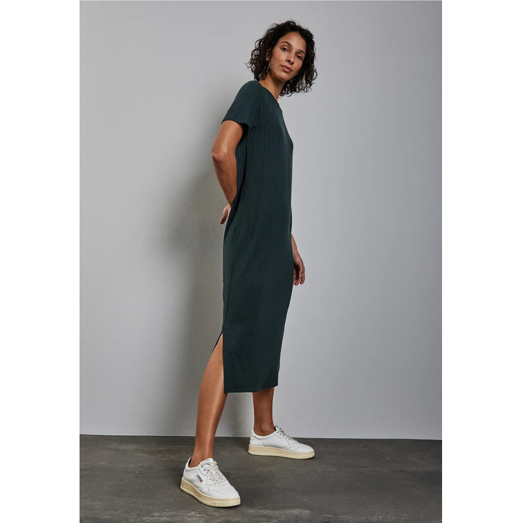VESTIDO MIDI MUJER STREET ONE CON ESTRUCTURA ACANALADA