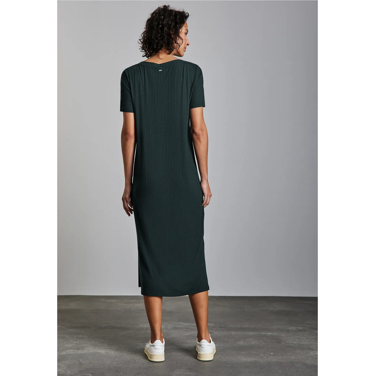 VESTIDO MIDI MUJER STREET ONE CON ESTRUCTURA ACANALADA