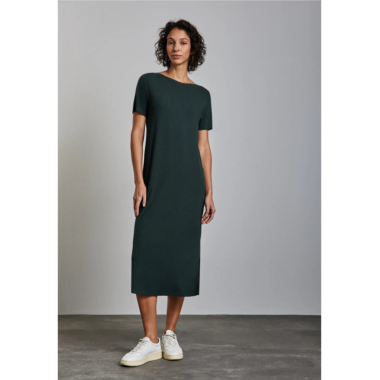 VESTIDO MIDI MUJER STREET ONE CON ESTRUCTURA ACANALADA