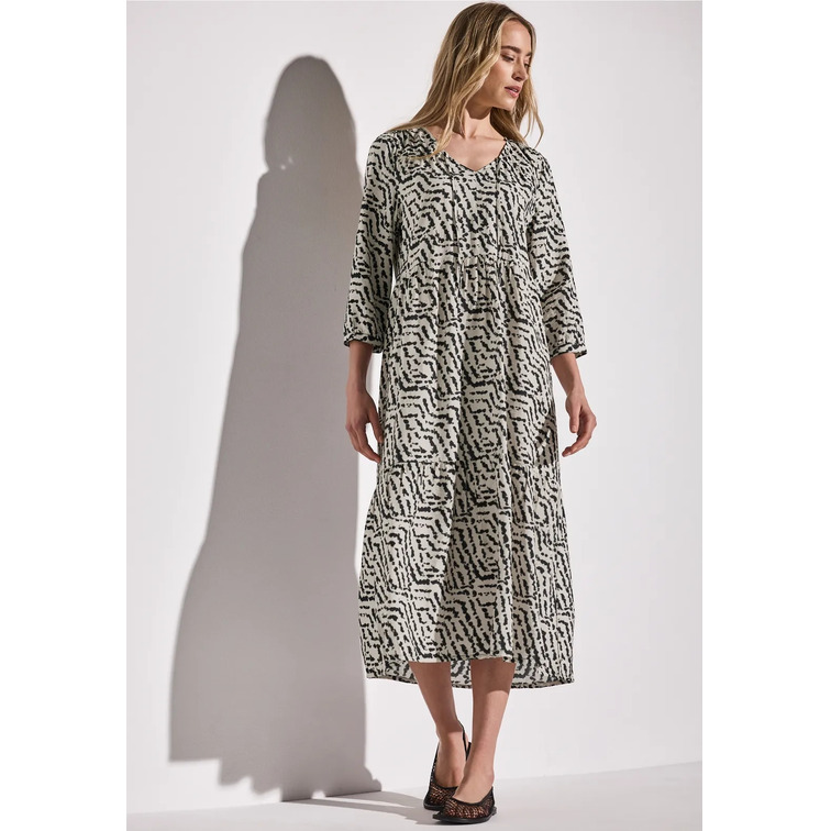 VESTIDO MUJER  STREET MIDI ETHNO DRESS_AOP
