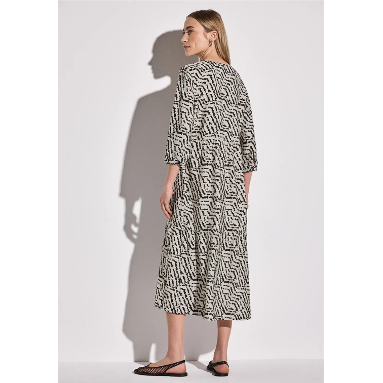 VESTIDO MUJER  STREET MIDI ETHNO DRESS_AOP