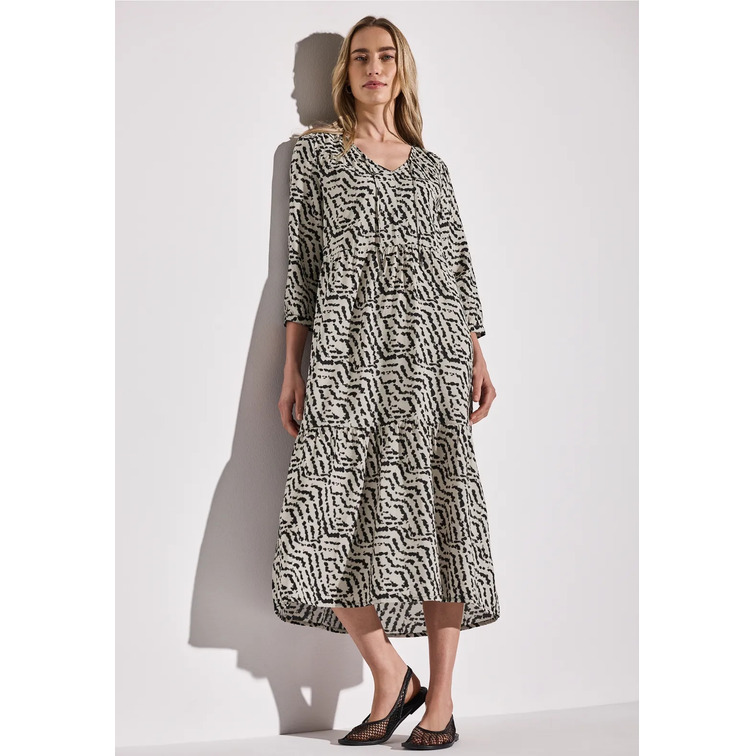 VESTIDO MUJER  STREET MIDI ETHNO DRESS_AOP