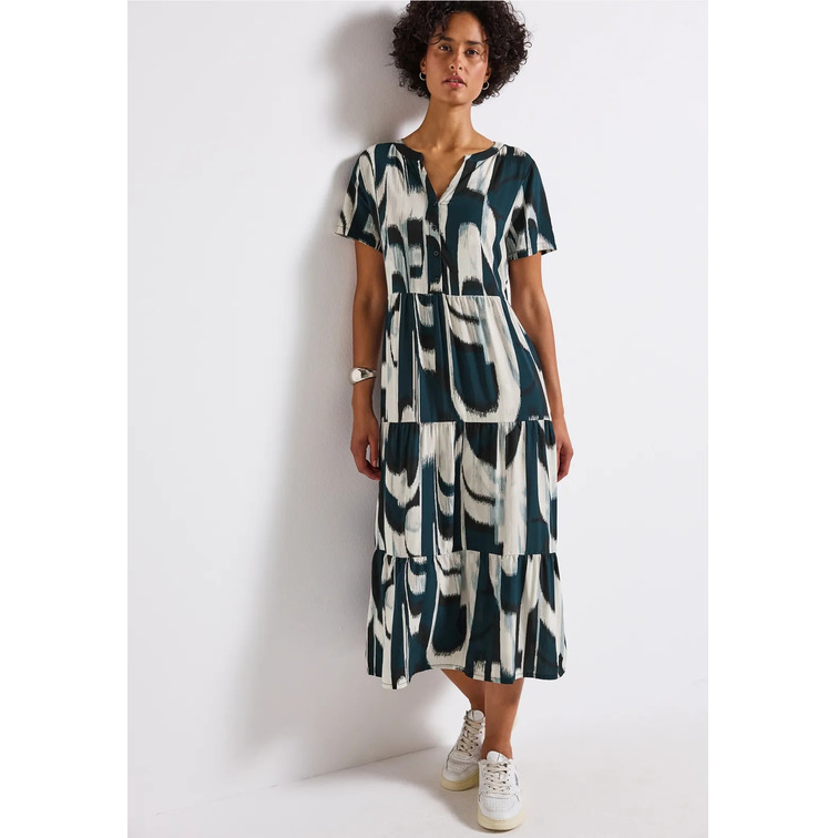 VESTIDO MUJER  STREET MIDI ETHNO DRESS_AOP