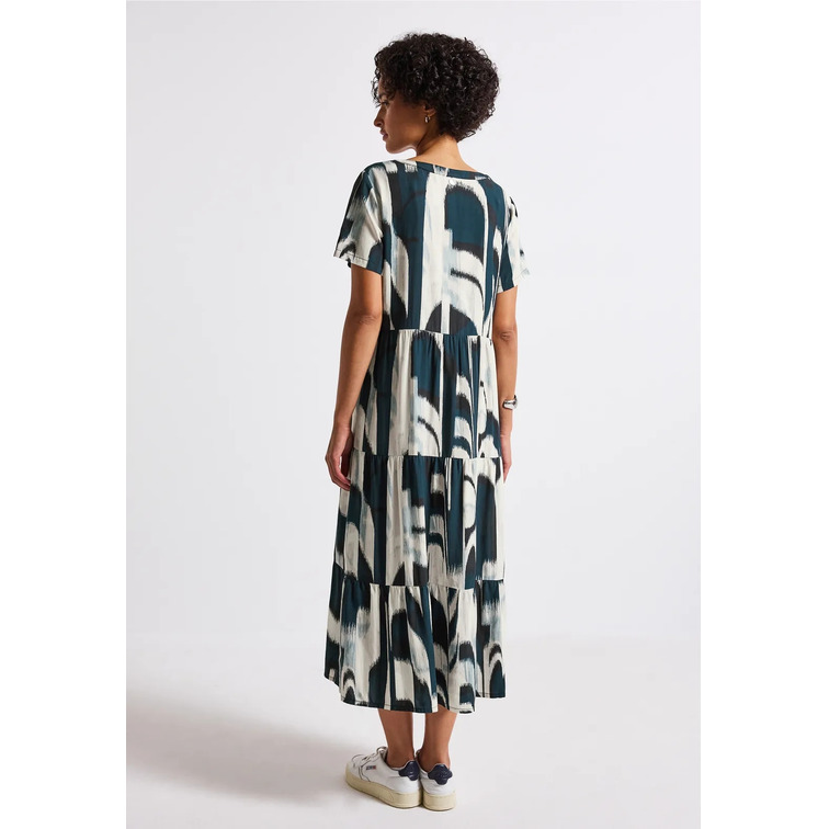 VESTIDO MUJER  STREET MIDI ETHNO DRESS_AOP
