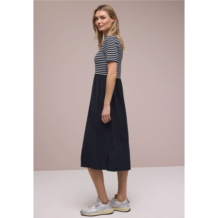 MUJER MAT MIX DRESS_STRIPED 27502