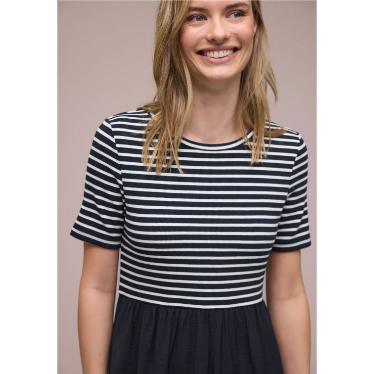 MUJER MAT MIX DRESS_STRIPED 27502
