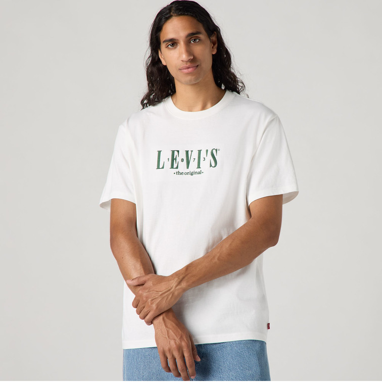 CAMISETA HOMBRE  LEVI'S SS RELAXED FIT TEE WHITES