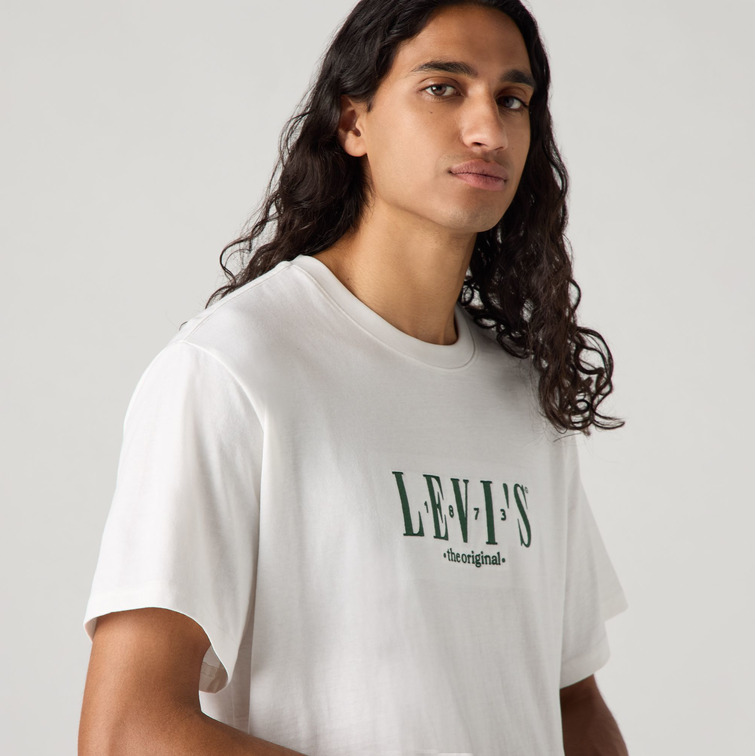 CAMISETA HOMBRE  LEVI'S SS RELAXED FIT TEE WHITES