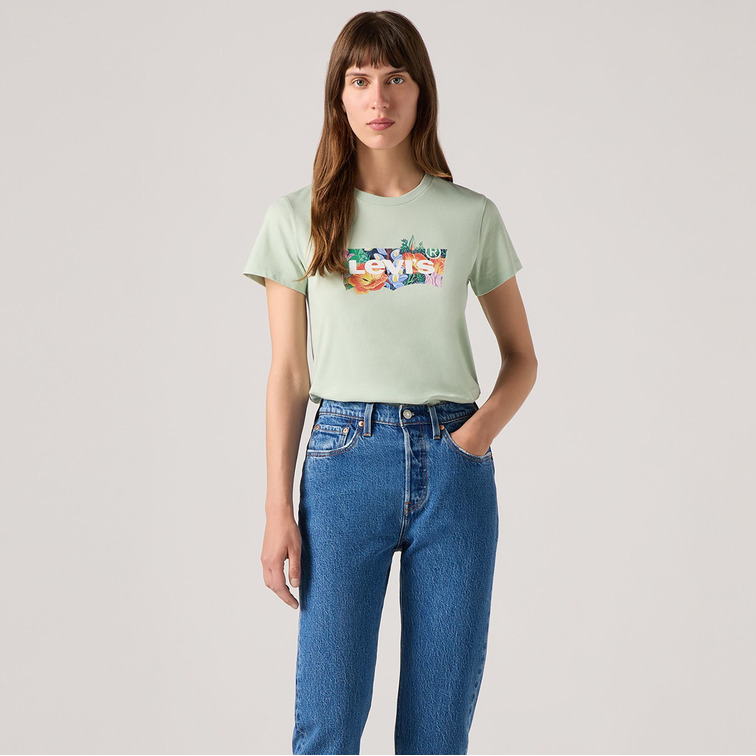 CAMISETA MUJER LEVIS PERFECT LOGO BATWING FLORAL